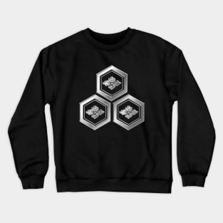 Azai Clan Kamon Silver Chrome Crewneck Sweatshirt